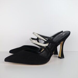 Marc Fisher LTD. Women's Candy High Heel Mules Black Size 8- 0323